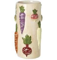 a quirky vegetable vase 