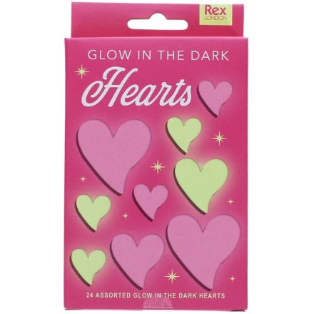 Set of 24 vibrant pink hearts by REX International, perfect for any occasion.