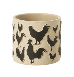 Bring a cozy farmhouse vibe to your space with this charming planter.