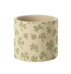 Bring luck and charm to any space with the charming Four Leaf planter.