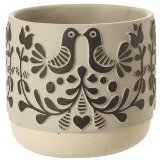 Add rustic charm to your space with the Folk Art Bird Design 