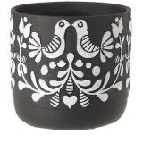 Add rustic charm to your space with the Folk Art Bird Design 