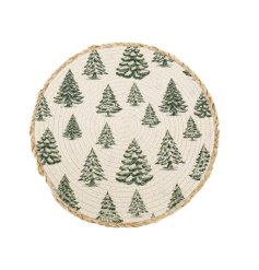 Bring warmth and holiday charm to your table with the Winter Forest Placemat.