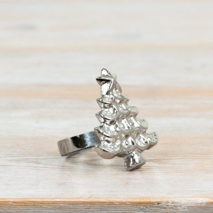 Xmas Tree Napkin Ring, 6cm