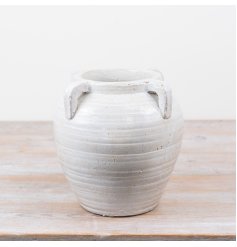 a stylish handled vase 