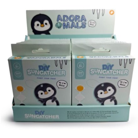 Adoramals Ocean Nico Penguin DIY Paint Your Own Suncatcher Ki, 12cm 