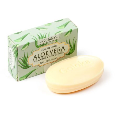 Goloka Aloe Vera Handmade Soap Bar, 9cm 