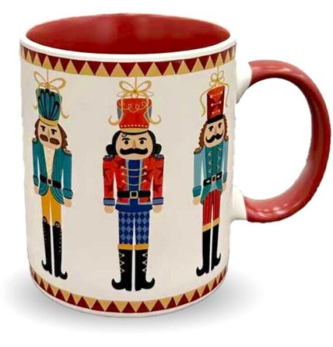Enjoy the season with our chic Nutcracker porcelain mug, perfect for festive moments!