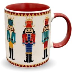 Celebrate the season in style with our elegant Nutcracker Porcelain Mug