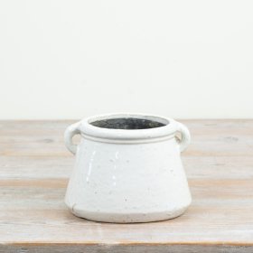 a delightful rustic planter pot ideal for displaying your favourite houseplants