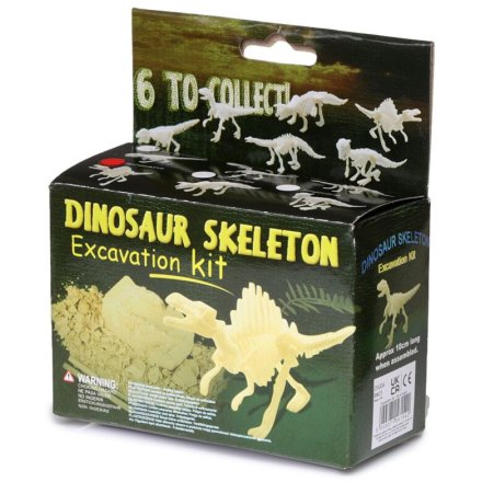 Discover prehistoric fun with the Small Dinosaur Skeleton Dig It Out Kit