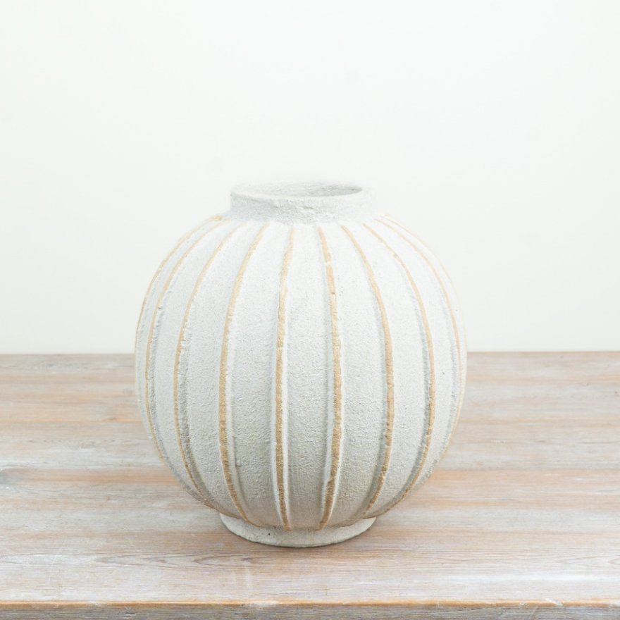 Round Textured Vase, 30cm