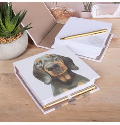 Stay organised in style with the charming Dachshund Memo Block
