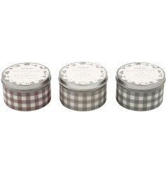 Bring cozy charm to your space with our 8x5cm Flower Tin Candle.
