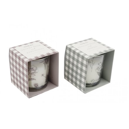 2/A Boxed Flower Candle, 7.5cm 