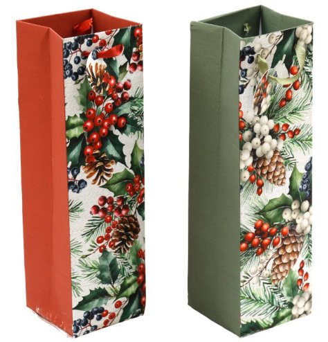 This berries wine bag is an ideal festive gift for anyone who loves wine.