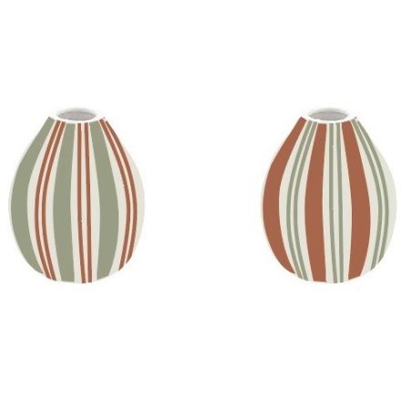 13cm Orchard Stripe Bud Vase, 2/A 