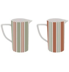 Introduce a cosy countryside feel with these delightful Orchard Stripe Vases perfect for any setting
