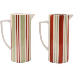 Add a touch of rustic charm with this charming Orchard Stripe Vase ideal for any room