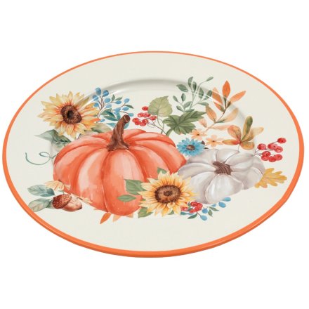 Pumpkin Tin Plate, 33cm 