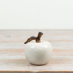 a stylish glazed apple ornament 
