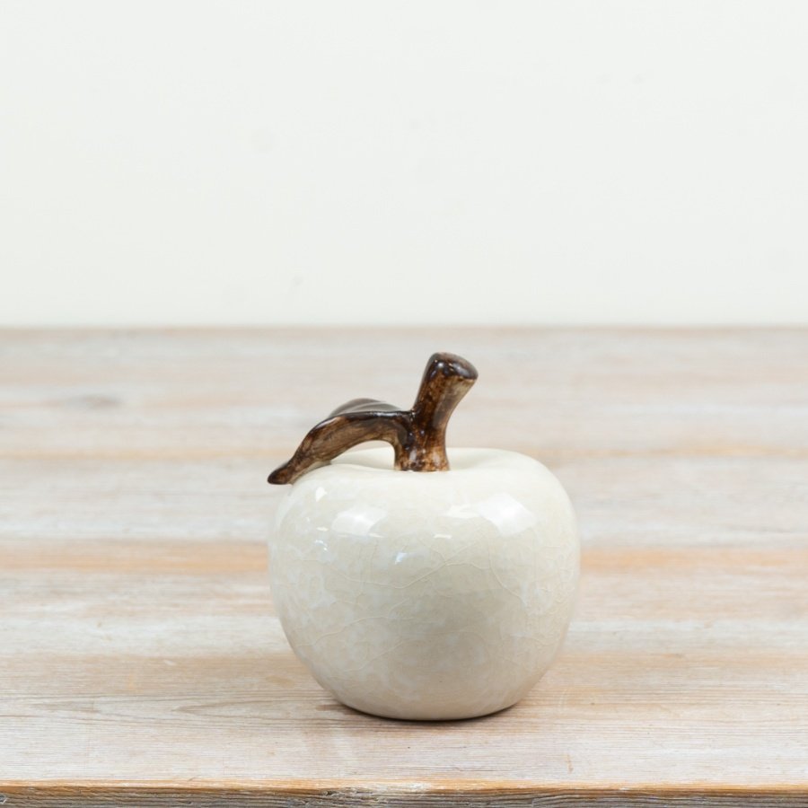 a stylish glazed apple ornament 