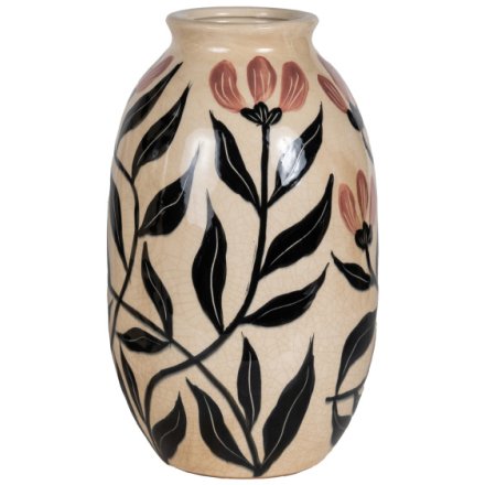 Leaf Design Vase, 28cm 