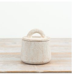 Elevate your home décor with our textured cement pot, perfect for stylish storage and display