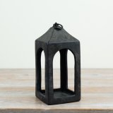 a charming balck candle holer lantern