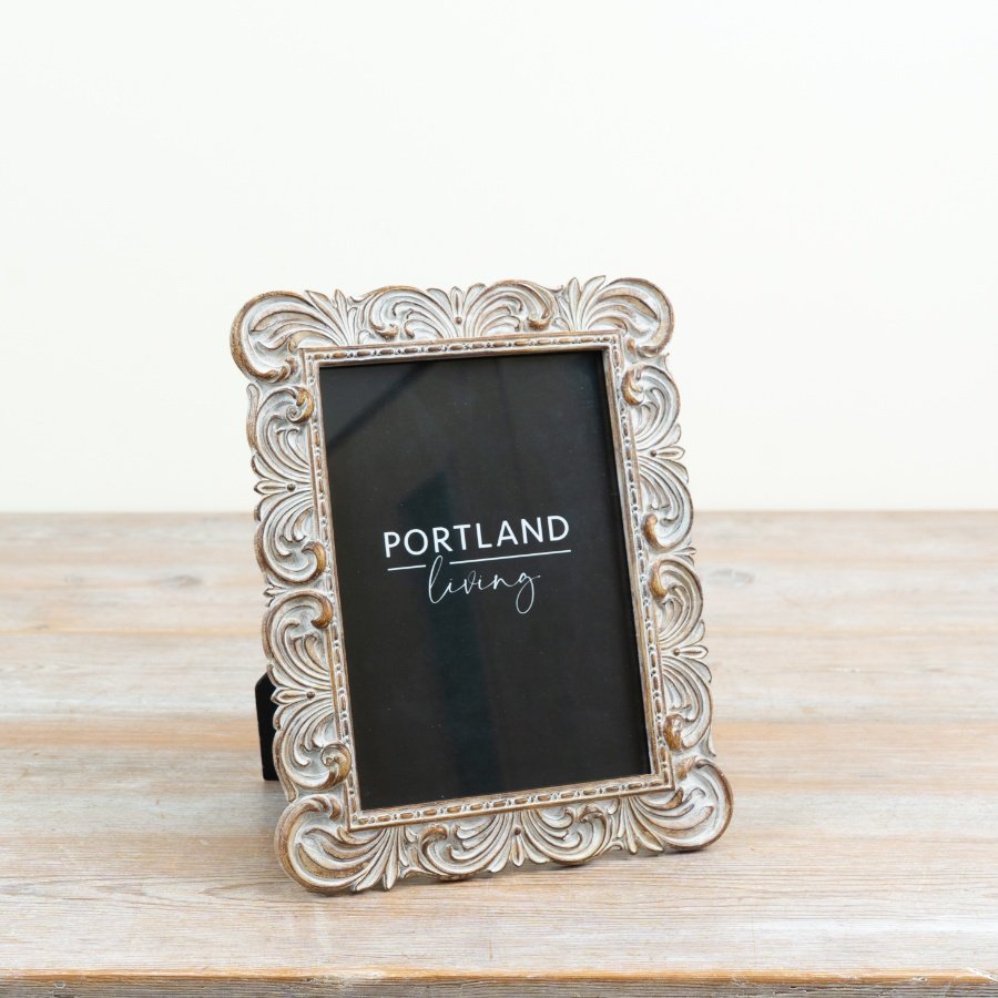 an exquisite freestanding frame that beautifully showcases your photos