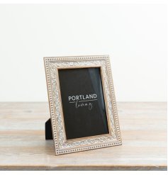 a charming shabby chic freestanding phot frame 