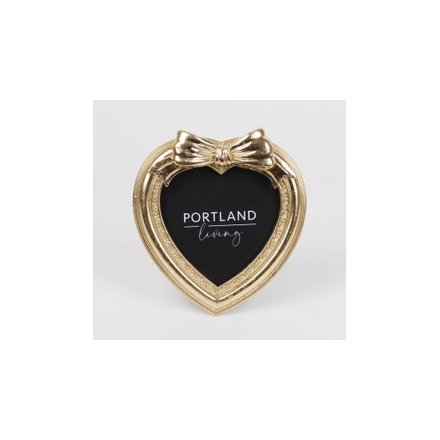 4x4" Heart Shape Photo Frame, 14cm 