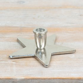 Elegant star design candle holder ideal for taper candles