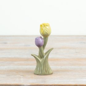 Elegant tulip-inspired ornament carved from premium dolomite stone