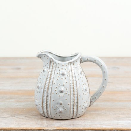 Elegant embossed jug brings subtle texture to your kitchen or dining area