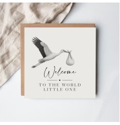 Celebrate a precious new arrival with a charming and heartfelt greeting card
