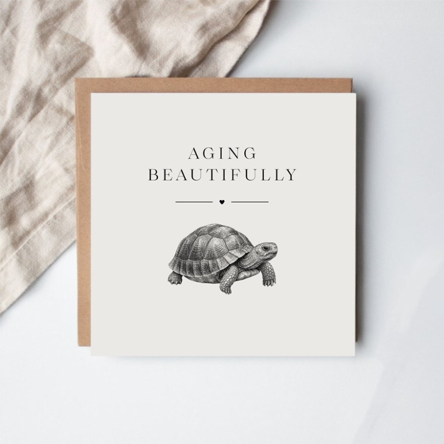 15cm Aging Beautifully Greeting Card