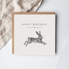 Brighten their birthday with this charming rabbit-themed greeting card