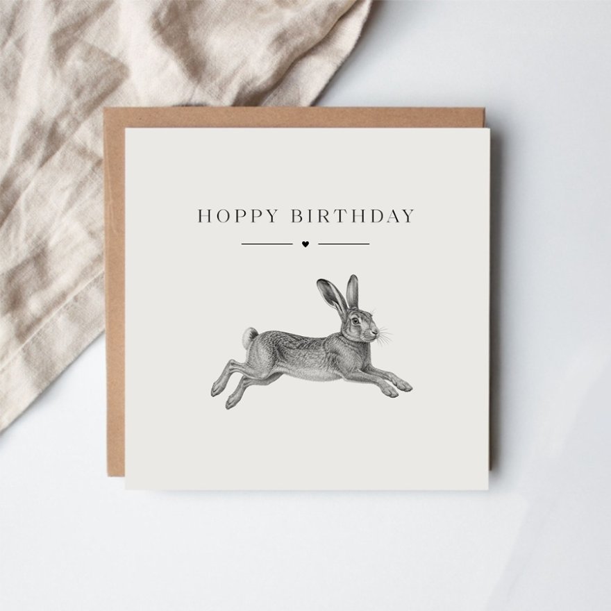15cm Hoppy Birthday Greeting Card