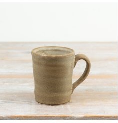 enrace the beauty of rustic charm with this stylish mug 
