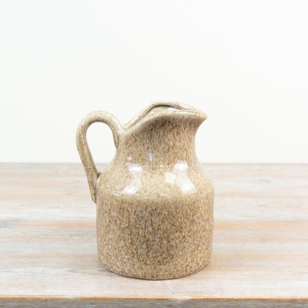 Natural Speckled Jug, 21cm 