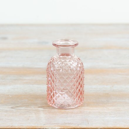 a charming patterned small bud jar 