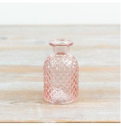a charming patterned small bud jar 