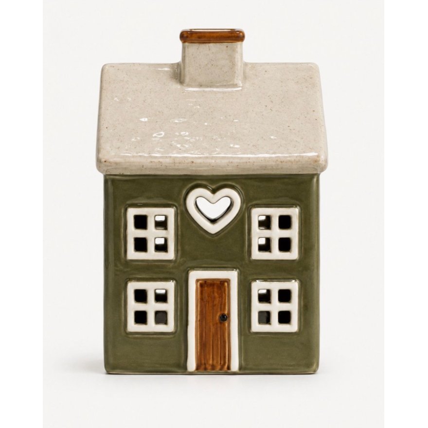Green 14.5cm Candle House