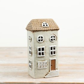 a delightful rustic candle house with hand-finished distressed detailing