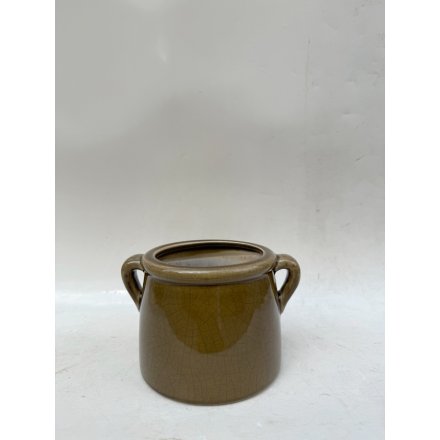 Dark Forest Green Planter, 19cm 