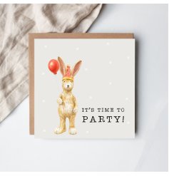 Mark every special moment with Jasper Rabbit and a colourful balloon