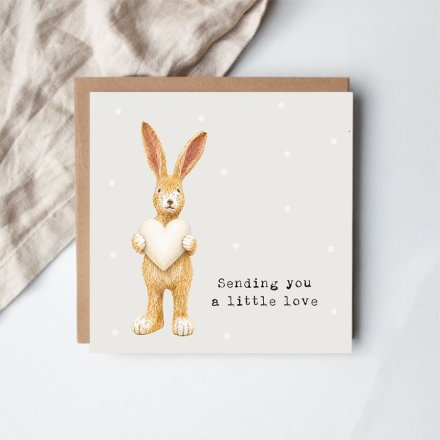 Sending A Little Love Card, 15cm 