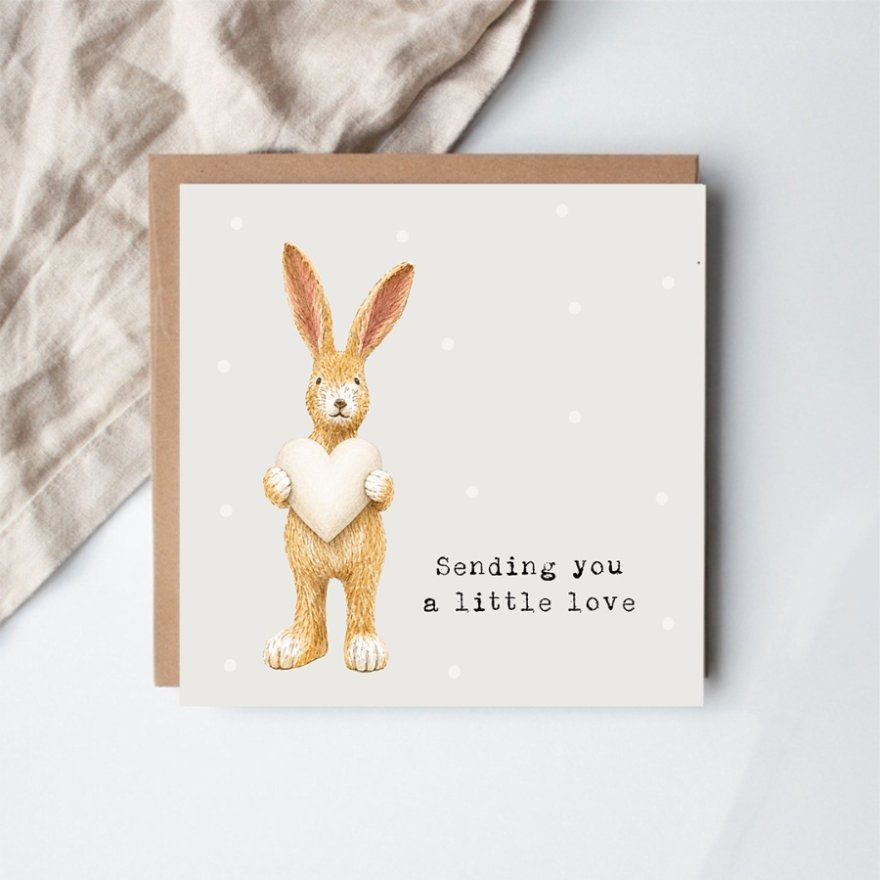 15cm Sending A Little Love Greeting Card