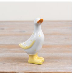 a charming spotty duck ornamnet 